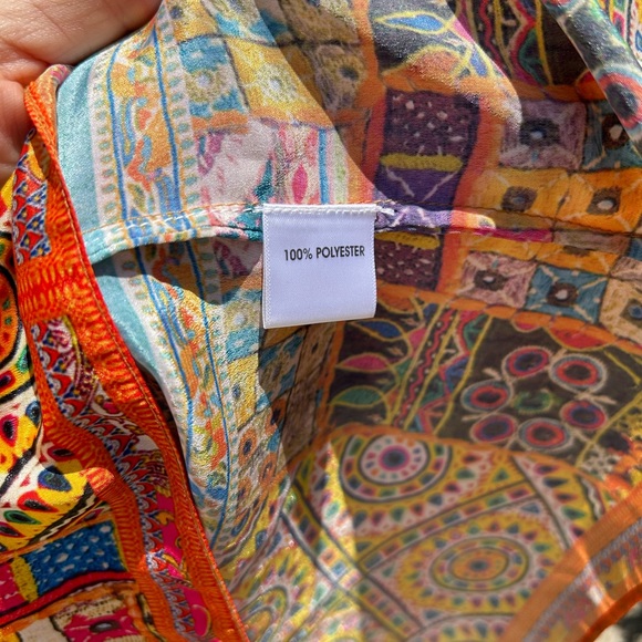 RUBY YAYA Rhinestones Unique Kimono Kaftan Dress Size S - Picture 7 of 8